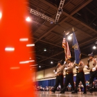 Houston, Tex., Harrisburg Post 472 color guard competes during the 2017 American Legion Color Guard Contest, held on Friday, August 18, 2017 at Reno-Sparks Convention Center in Reno, Nev. Photo by Lucas Carter/The American Legion.