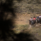 Jason March, third from left, rides a horse through the California landscape as a part of an Operation Comfort Warriors grant during The American Legion's 99th annual National Convention in Truckee, Calif., on Saturday, August 19, 2017 Photo by Lucas Carter/The American Legion.