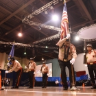 Houston, Tex., Harrisburg Post 472 color guard competes during the 2017 American Legion Color Guard Contest, held on Friday, August 18, 2017 at Reno-Sparks Convention Center in Reno, Nev. Photo by Lucas Carter/The American Legion.