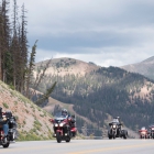 The Legacy Run crosses the Continental Divide at Monarch Pass on Sunday, August 13, 2017. Photo by Clay Lomneth / The American Legion. 