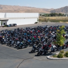The Legacy Run bikes at the Battle Born Harley Davidson in Carson City, Nev. on Thursday, August 17, 2017. Photo by Clay Lomneth / The American Legion. 