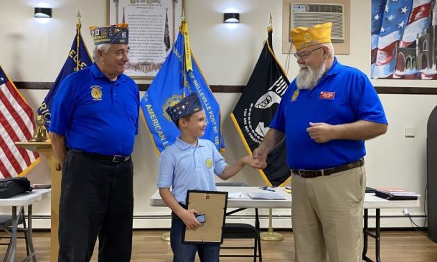 Young SAL the first to receive Ten Ideals Award in his New Jersey squadron