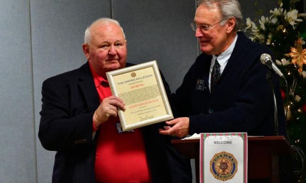 Joe Rettig named Northeast Post 630 Legionnaire of the Year