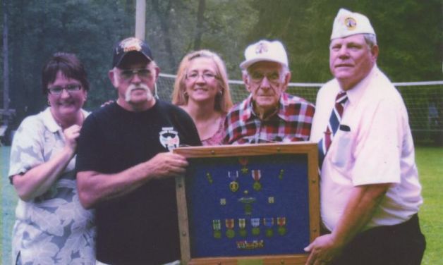 World War II vet receives medals earned in combat on 90th birthday