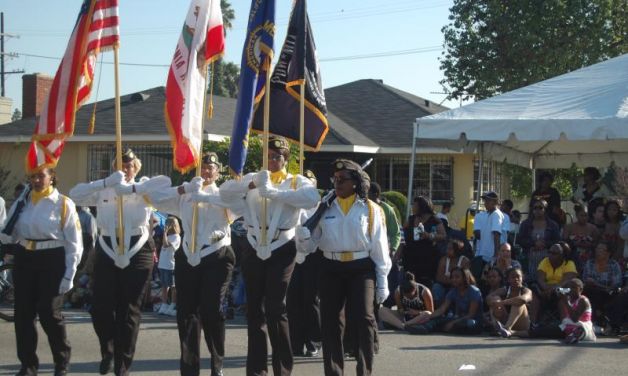 All-woman Auxiliary Color Guard