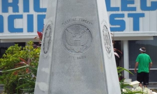 Legionnaires give veterans monument new home at Florida post