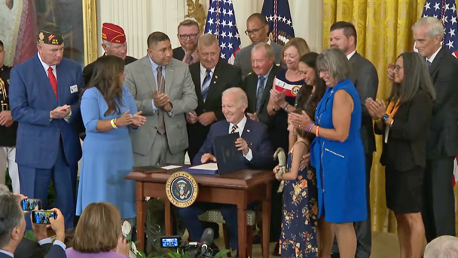 Biden signs historic PACT Act into law