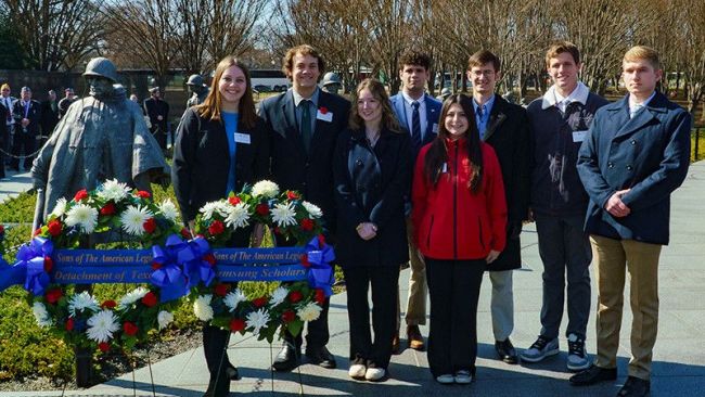 American Legion scholars recognized for achievements in nation’s capital