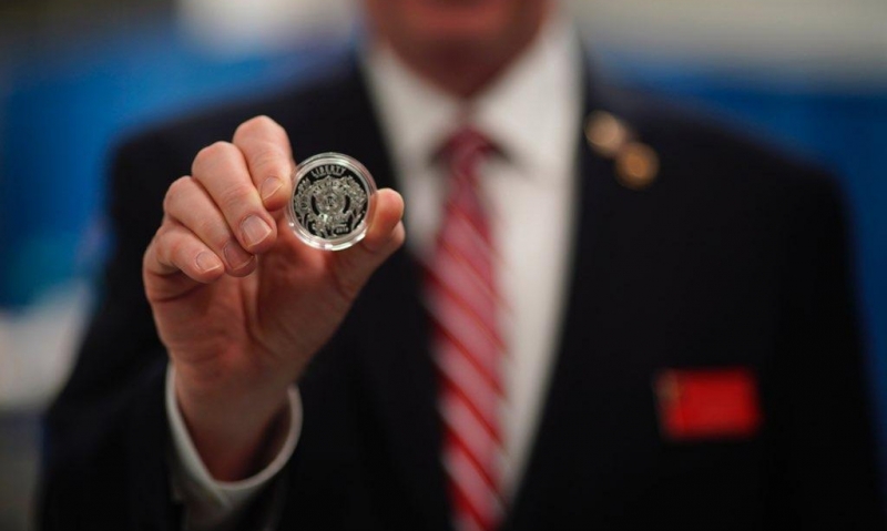 Mint hosts first strike of American Legion commemorative coin