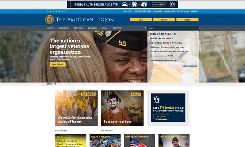 Legion launches new-look national website
