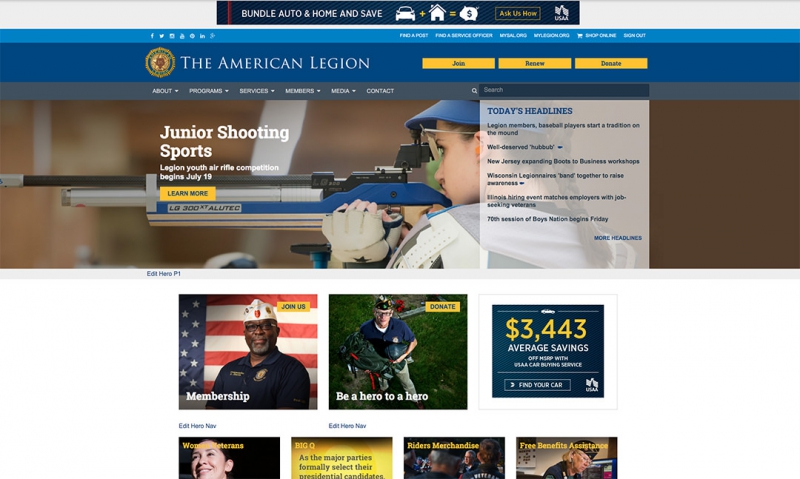 American Legion's website traffic surges 