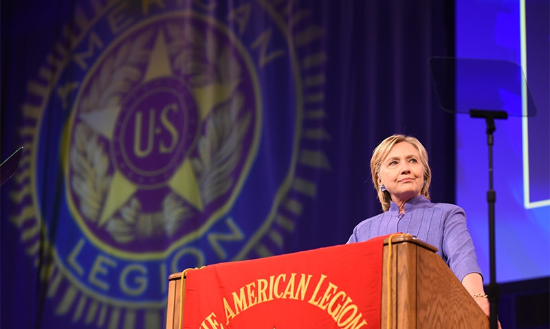 Clinton addresses Legion convention