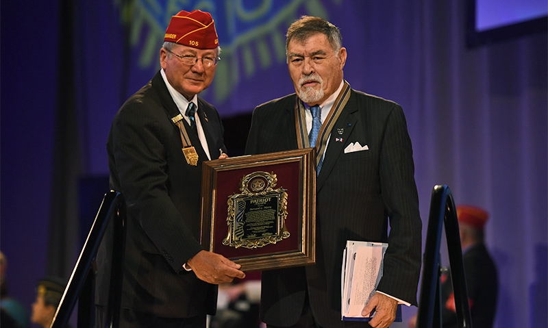 Patriot Award goes to French survivor of Normandy occupation