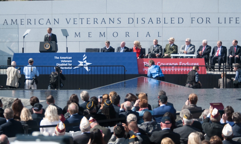 Disabled veterans honored by memorial in D.C.