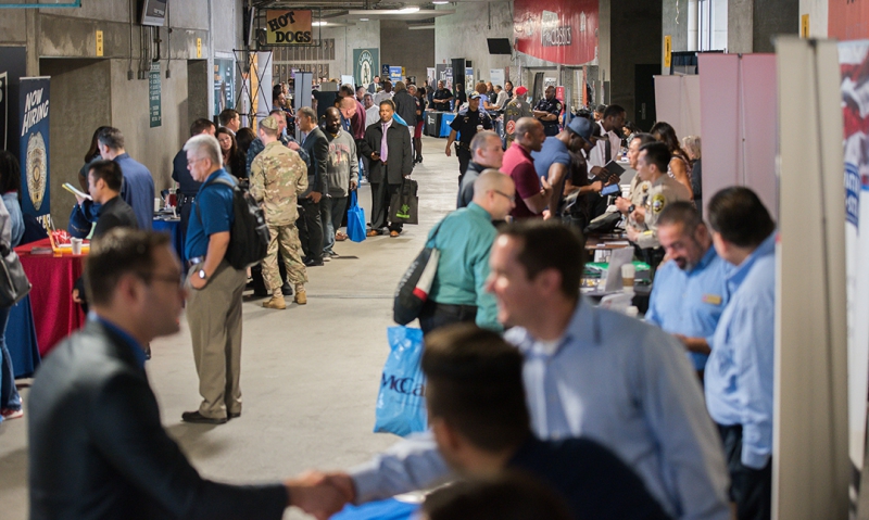 Check out upcoming job fairs for veterans