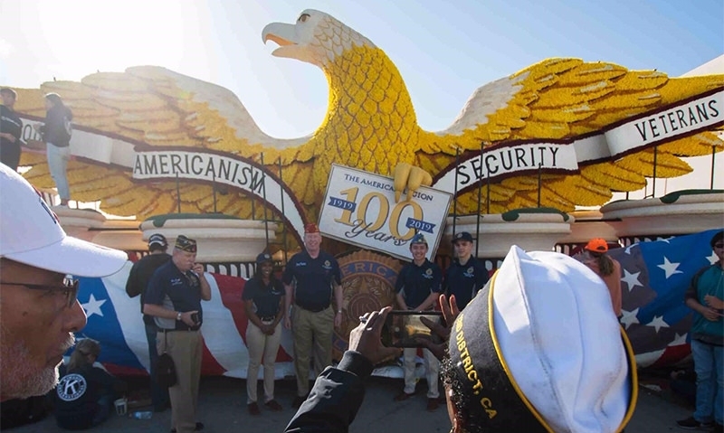 American Legion Family Rose Parade float comes 'alive' 