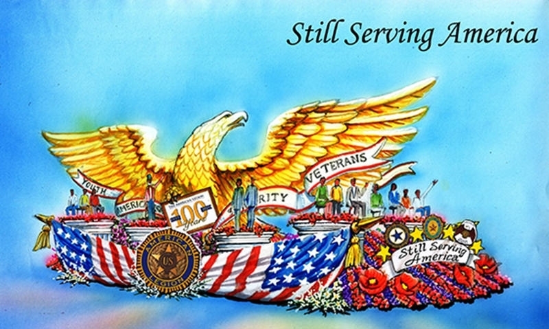 American Legion float has prominent position in Rose Parade