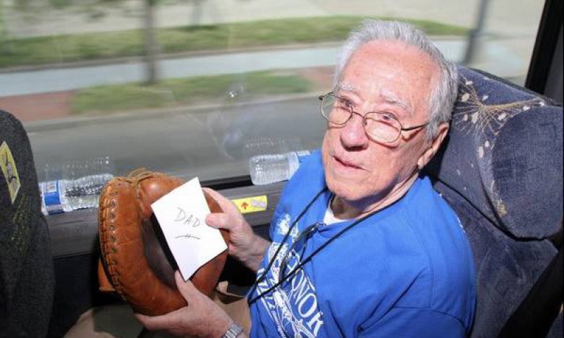 Baseball glove sparks memories for Legion member