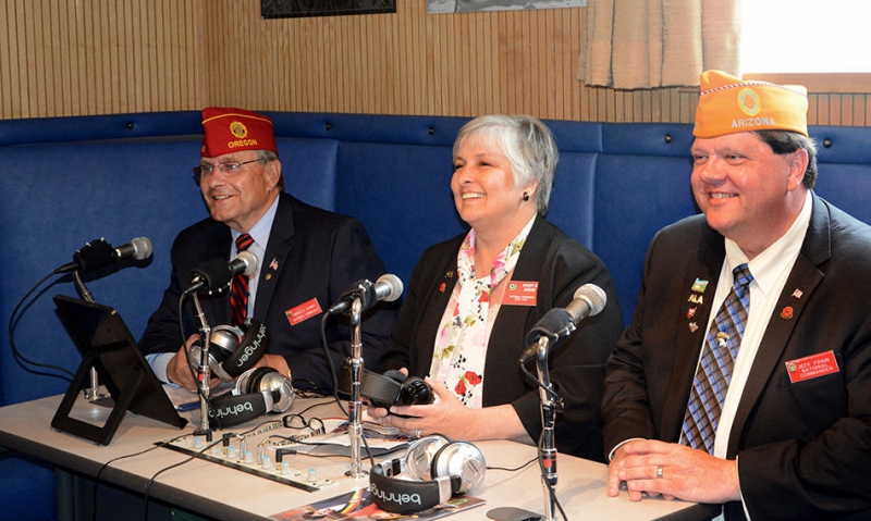 Legion, Auxiliary and SAL leaders broadcast to troops overseas