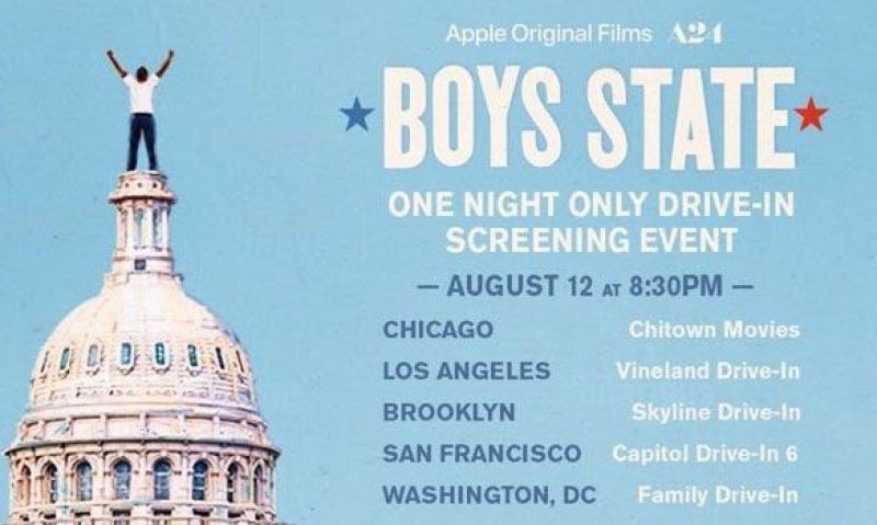 'Boys State' coming to select drive-ins