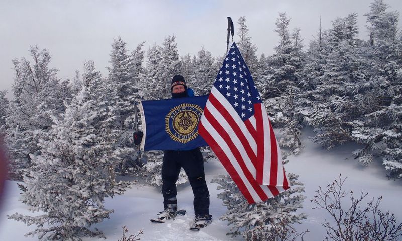 New York Legionnaire concludes centennial challenge atop 46th mountain 