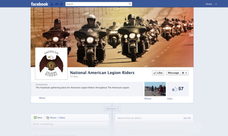 National Legion Riders Facebook page debuts