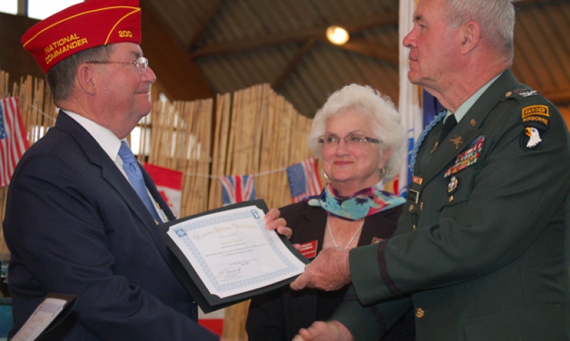 Commander honored in Normandy