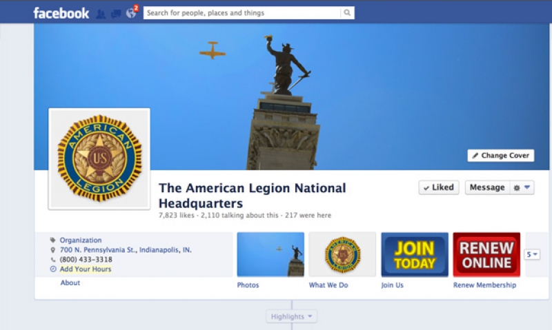 Have you ‘liked’ the Legion on Facebook?