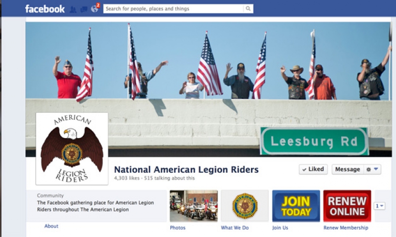 Follow the Legion Riders on Facebook