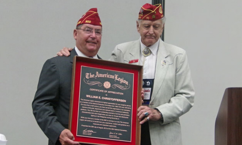 Longtime Legion leader honored at convention