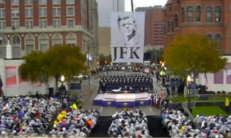 A nation solemnly remembers Kennedy