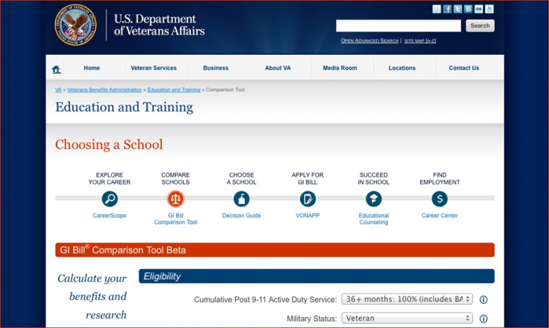 VA launches college-selection tool