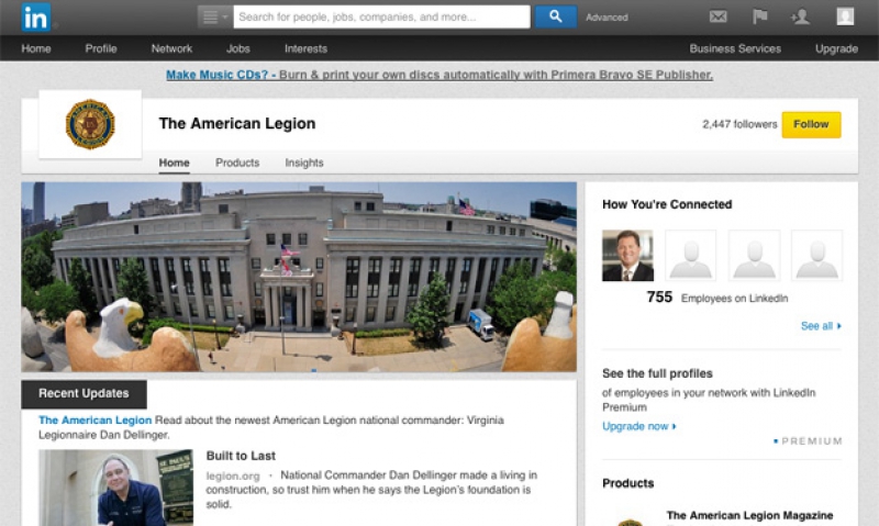 Follow the Legion on LinkedIn