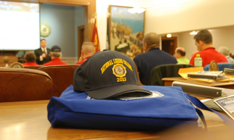 Students learn about the Legion’s history