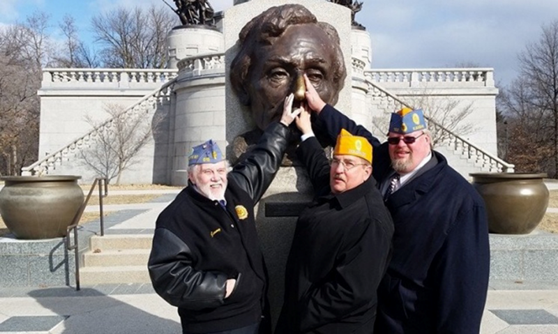 Legion leaders observe Lincoln's birthday