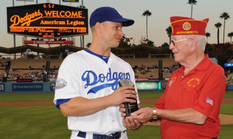 Legion honors Dodgers player 