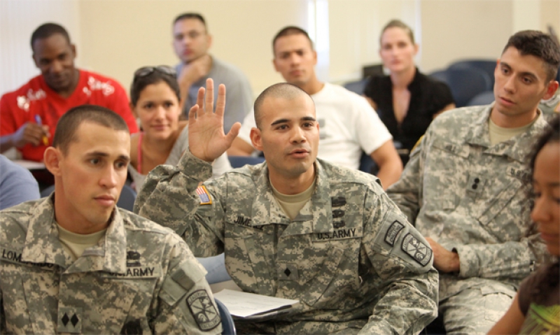 Educational opportunities offered through military service