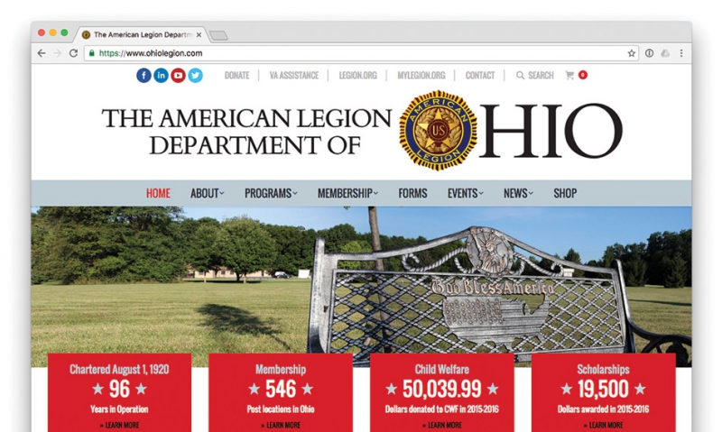 Website redesign earns Department of Ohio an award