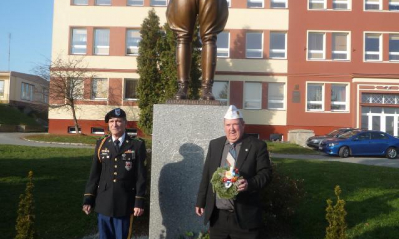 Patton statue in the Czech Republic