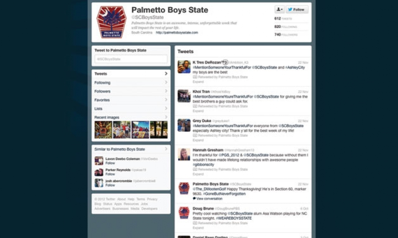 Twitter connects Boys State delegates, staff