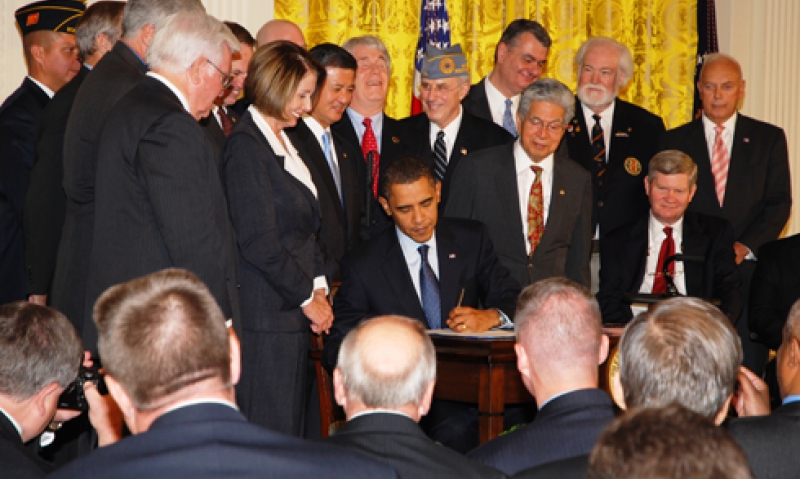  Obama signs VA advance funding bill