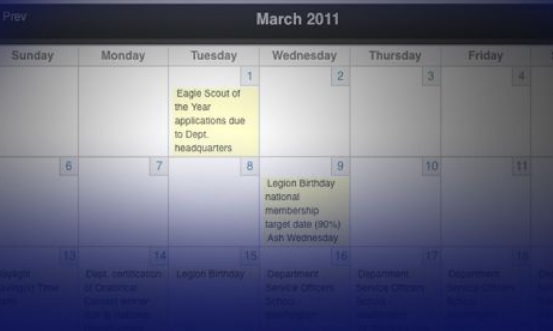 Legion.org calendar expanded
