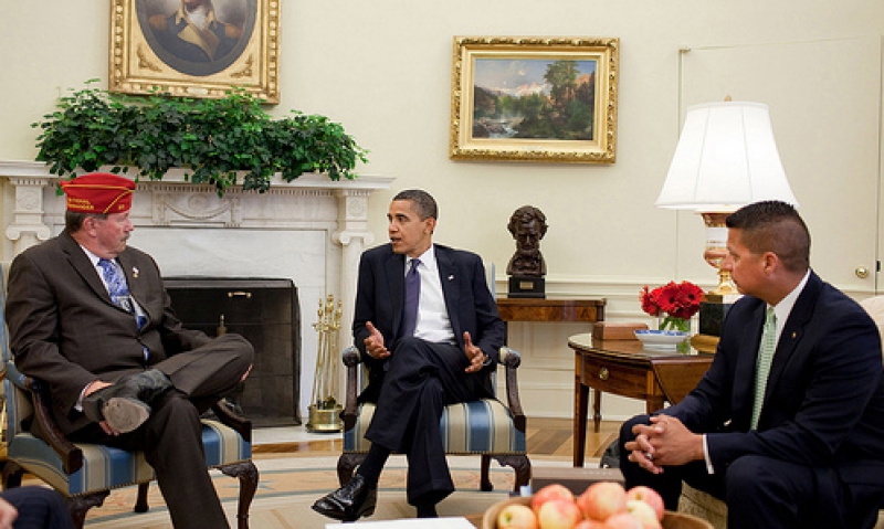 Obama meets with Commander Rehbein