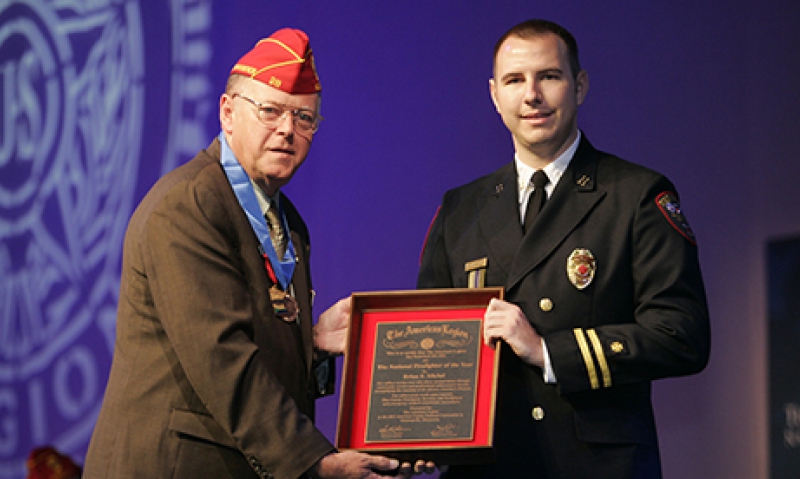 Legion awards Firefighter of Year