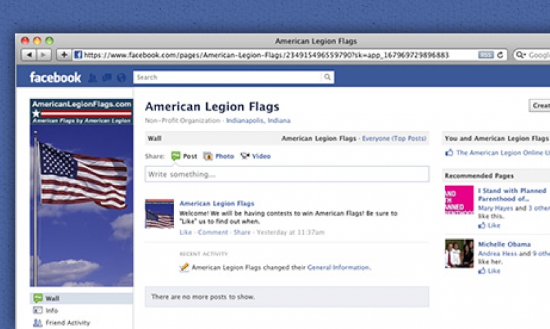 AmericanLegionFlags hits Facebook