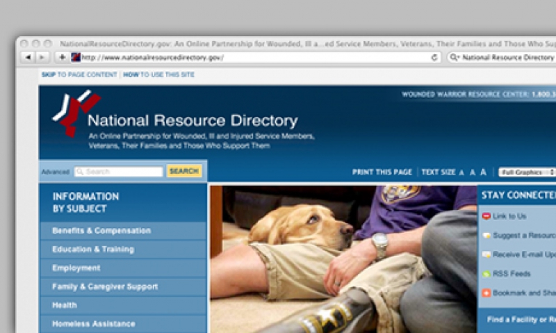 National Resource Directory overhauls Web site