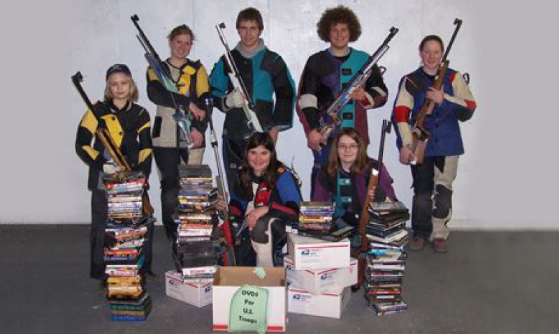 Rifle club collects DVDs to support troops