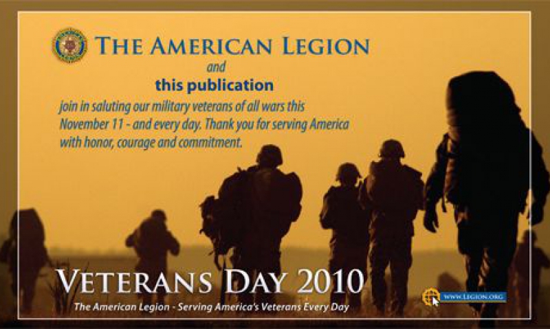 Legion Veterans Day ad slick distributed