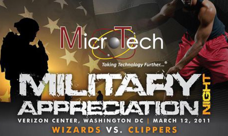 MicroTech invites military to NBA game