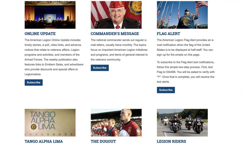 Stay in the know: Subscribe to American Legion e-newsletters